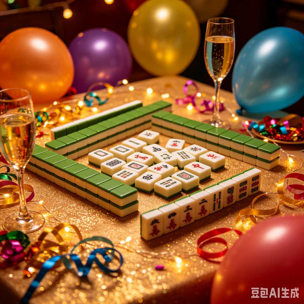 gradient blue mahjong tiles